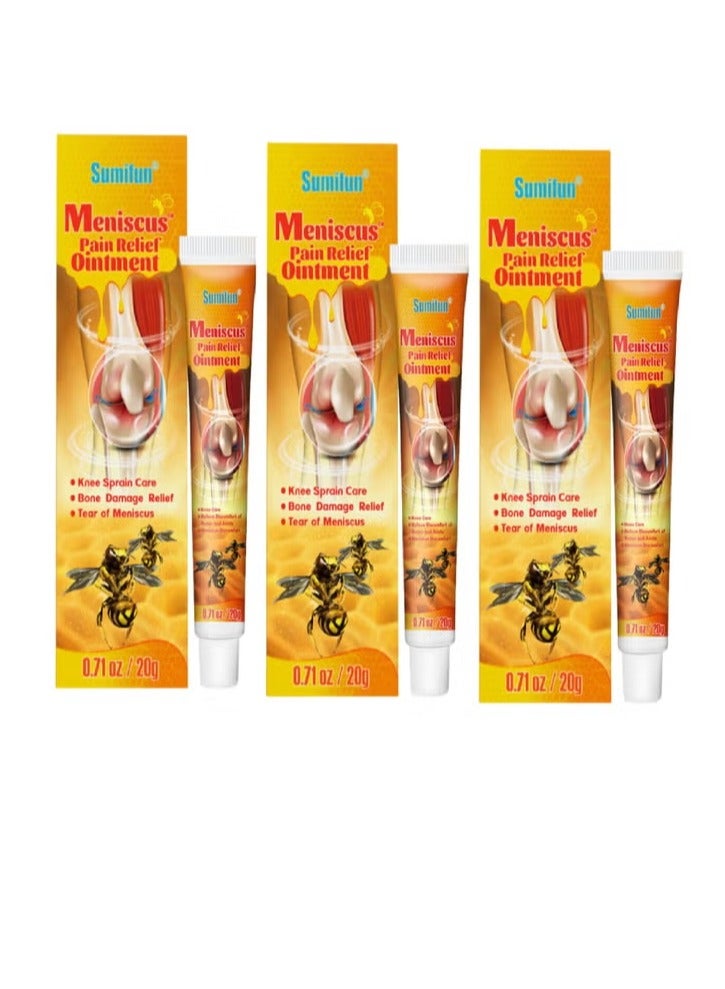 سوميفون مرهم لتخفيف آلام الغضروف المفصلي، كريم سم النحل لمفاصل الكتفين والرقبة والخصر والساقين، جل البروبوليس الاحترافي، يخفف من عدم الراحة في العظام والمفاصل 20X3 جم - Image 1